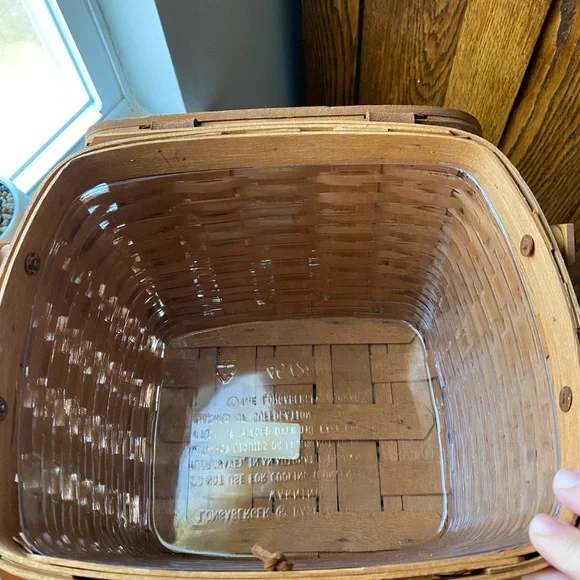 Longaberger 1990 Handcrafted Large Brown Woven Basket EUC